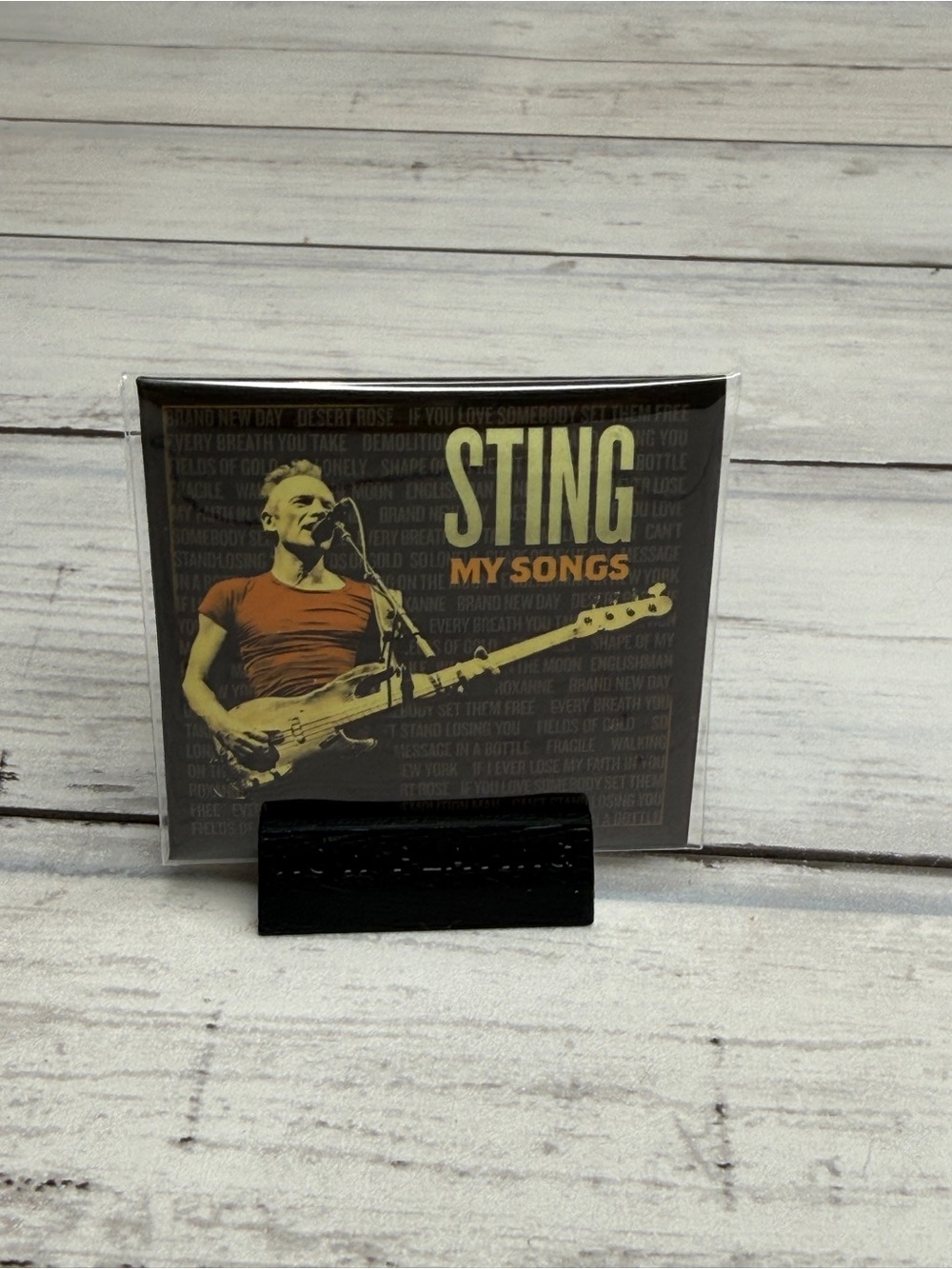 Sting Message in a bottle mini brands vinyl song and stand
